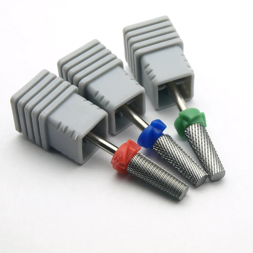 Quality Left and Right 5In1 Tungsten Carbide Nail Drill Bit Milling Eletric Manicure Machine Equipment Cuticle Clean Burr