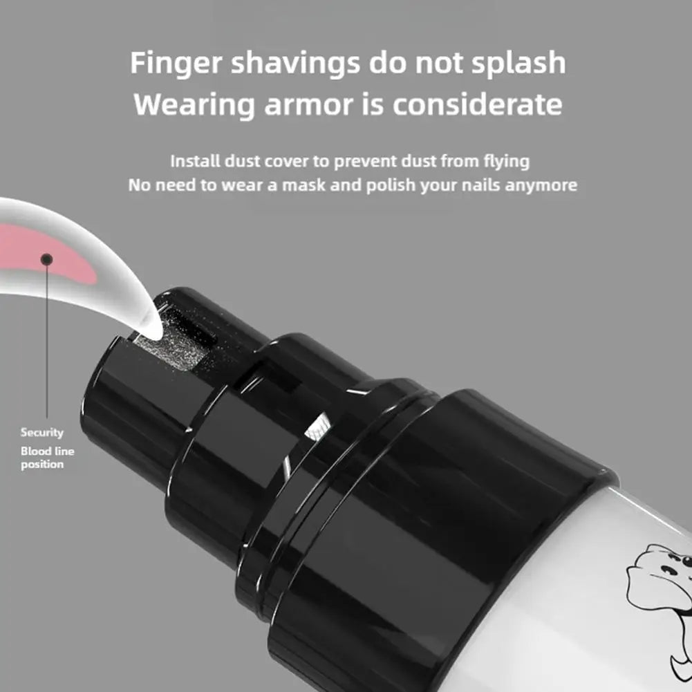 M1 Silent Pet Nail Grinder, 50DB Quiet,1.5H Charge for 8H Use, Interchangeable Heads, ABS Material, for Cats & Dogs of All Sizes