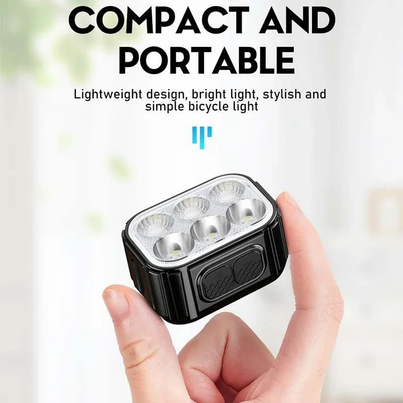 Ultra Bright Bike Front Rear Light USB Rechargeable Waterproof Bicycle Taillight Multi‑Flash Modes Safety Lamp Night Cycling