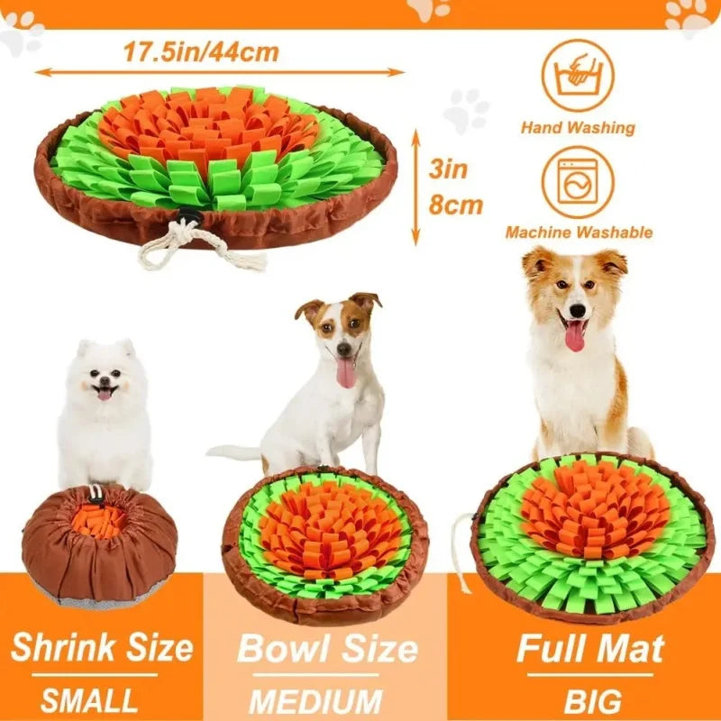 Washable Felt Pet Sniffing Pad Foldable Dog Slow Feeding Mat Toy Dog Training Snuff Mat