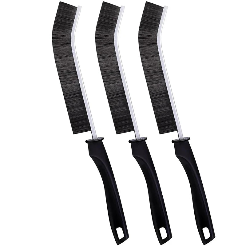 LMETJMA 3Pcs Hard Bristle Crevice Cleaning Brush Gap Cleaning Brush Corner Cleaning Brush Kitchen Window Cleaning Brush JT357