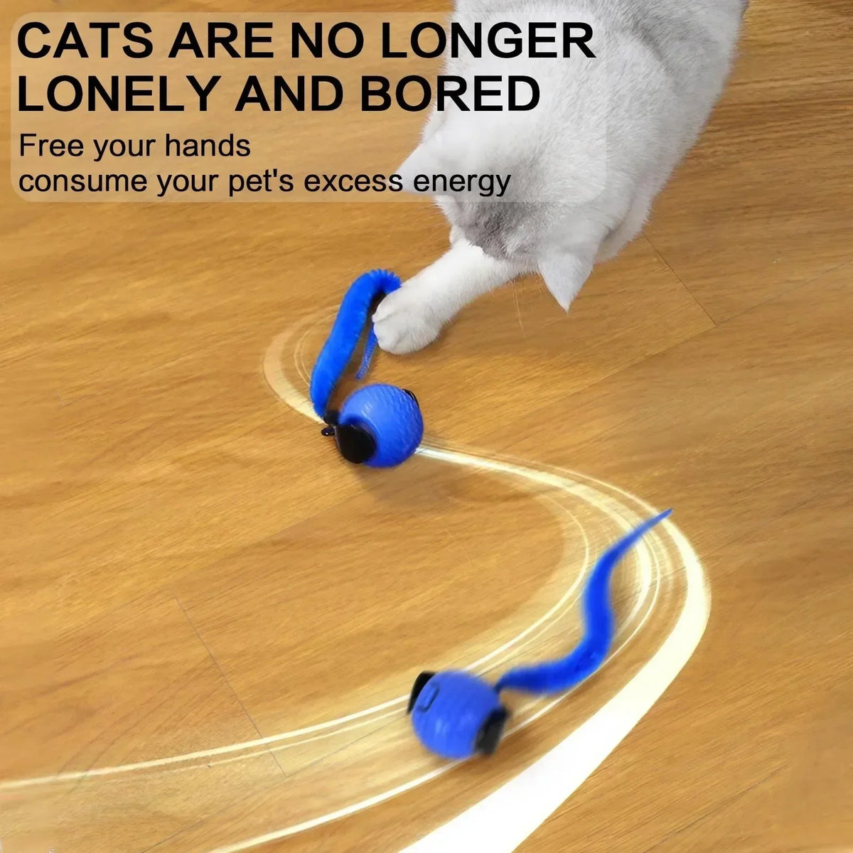 Automatic Rotating Smart Obstacle Avoidance LED Interactive Cat Toy 360 Degree Pet Playful Teasing Ball