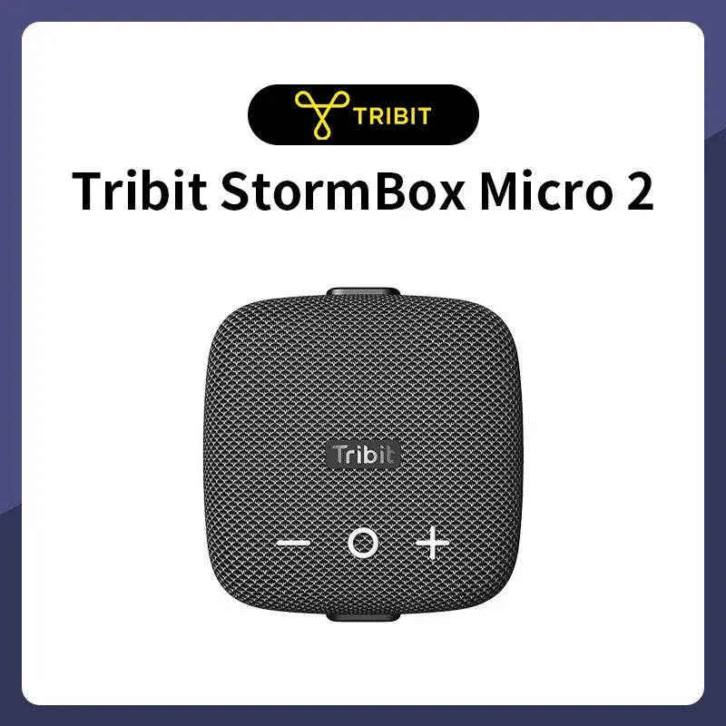 Tribit StormBox Micro 2 Portable Bluetooth Speaker for Bike Outdoor 10W Deep Bass Sound IP67 Waterproof 12H Playtime TWS Stereo