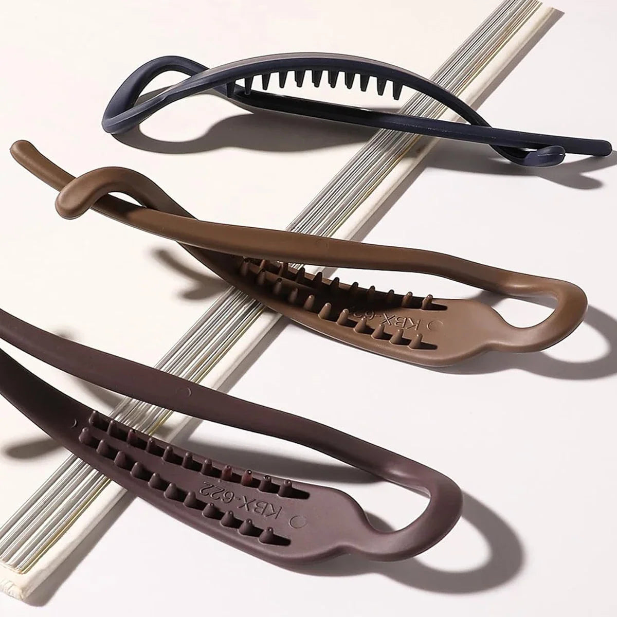 6 Pcs Banana Hair Claw Clips for Women Matte Jaw Clamps Hair Accessories for Thick Thin Fine Hair Strong Hold