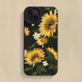 Cute Sunflower Silicone Phone Case For iPhone 15 Pro Max 11 12 13 14 16 X XS XR Plus SE 2020 13 Mini Shockproof Soft Cover