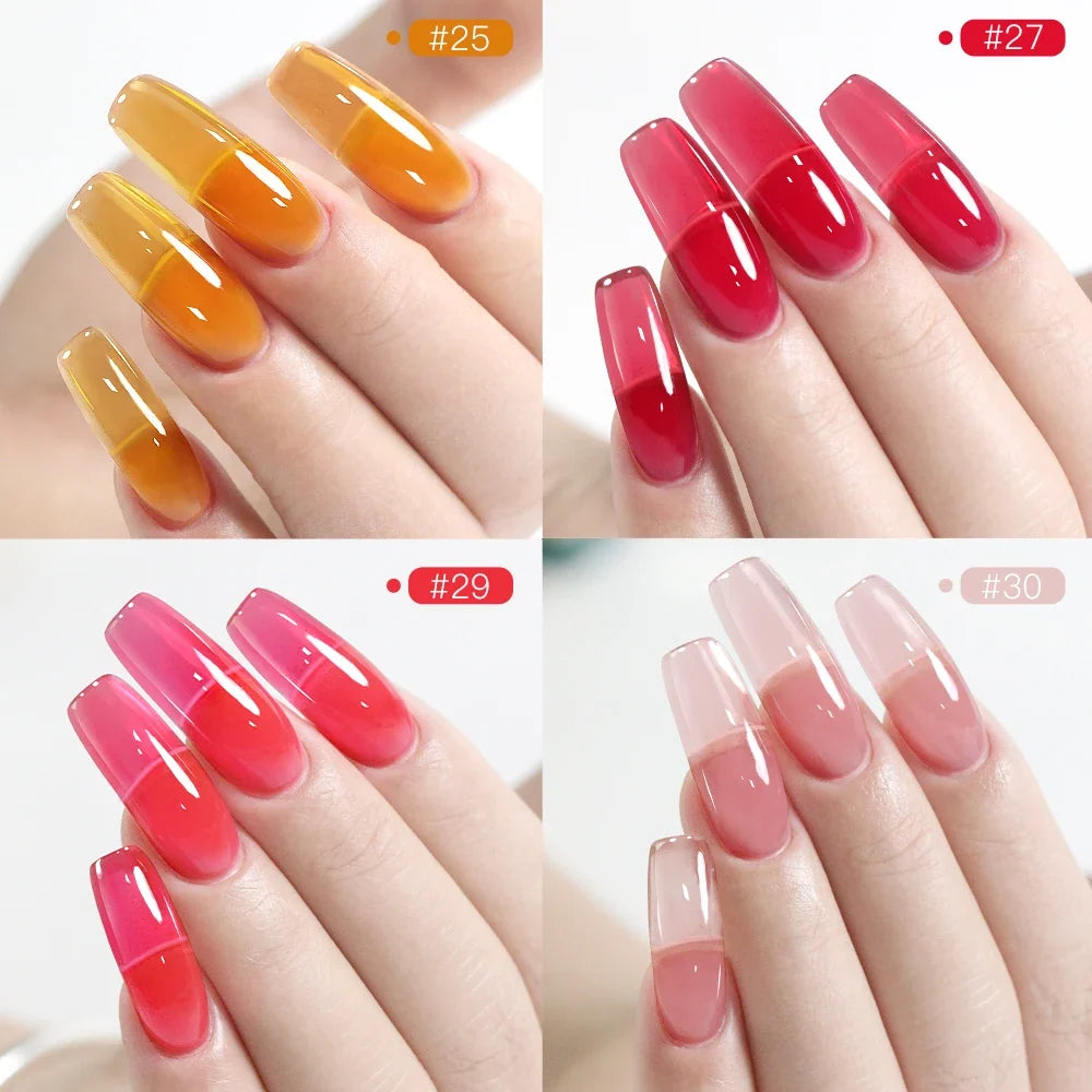 AS Painless Natural Builder Nail Gel Nail Tpo Free Self Leveling Gel for Nail Extension Construction Pink Varnish UV Led Gel