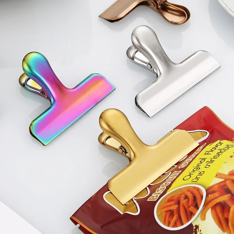Multi purpose file folder, Reusable Long Tail Clips for Food Storage, Bill, Stationery Organization, Home Office Accessories