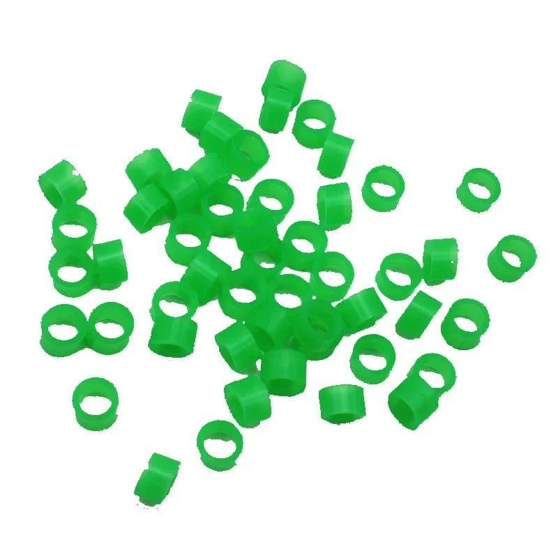 200 pcs Bird Ring Leg Bands for Parrot Finch Canary Gouldian diameter 3mm 4mm 5mm Bird foot Ring Color random delivery