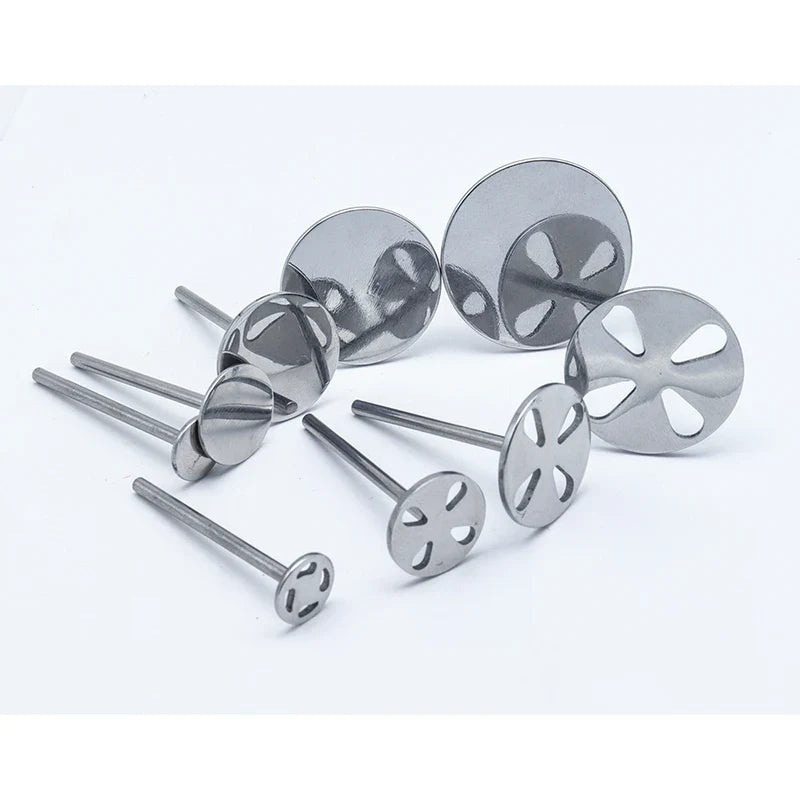 New! Stainless Steel Sanding Paper Disc 3/32" Round Metal Disk Nail Drill Bits Accessories 10mm,15mm, 20mm,25mm,,30mm