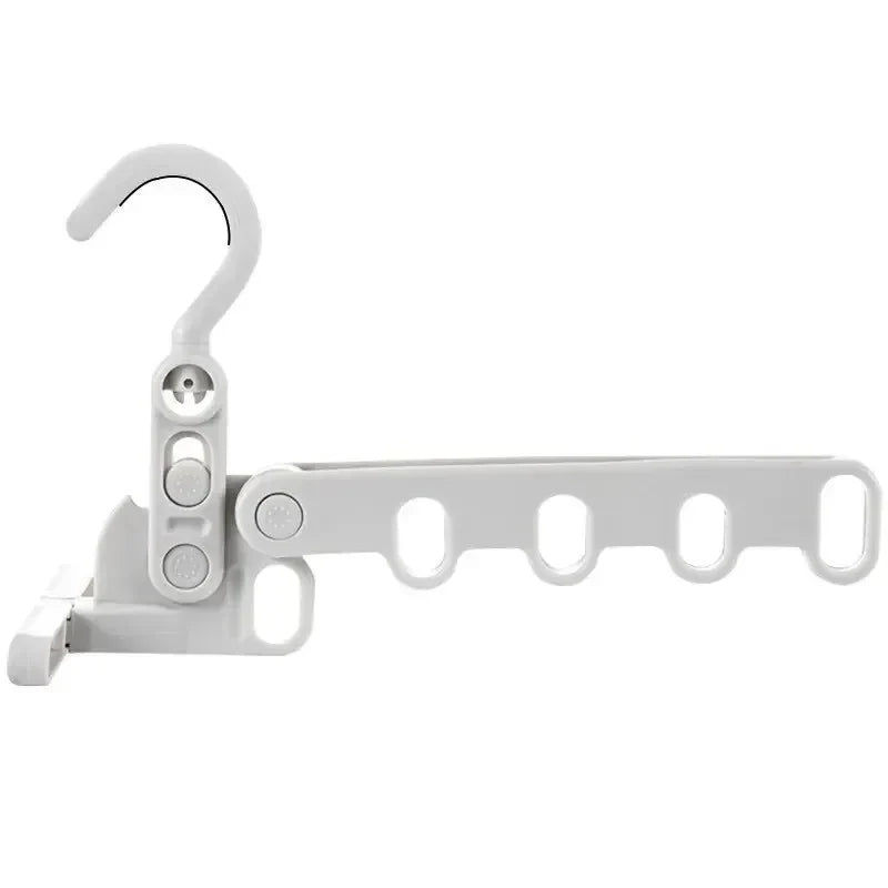Portable Foldable 5-Hole Clothes Hanger, Outdoor Travel Drying Rack for Hotel Camping Hiking