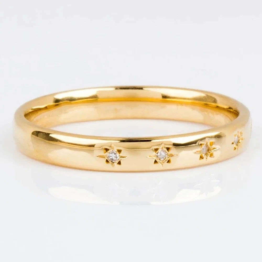 CAOSHI Simple Delicate Design Rings for Women Shiny CZ Gift All Match Trend Accessories for Daily Life Exquisite Women Jewelry