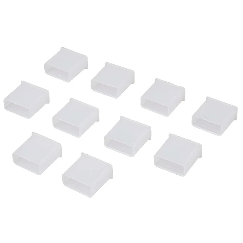 New 10Pcs Plastic USB Male Anti-dust Plug Stopper Cap Cover Protector Lids