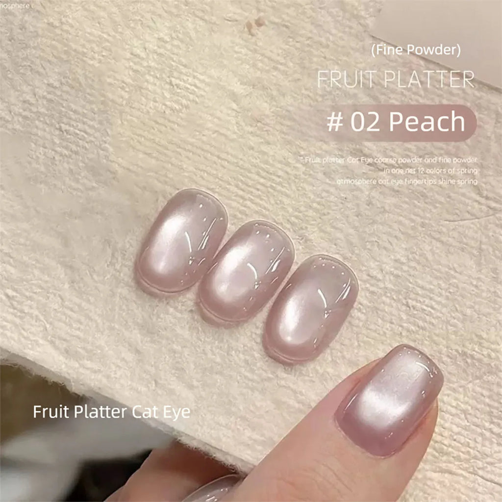 MIANEL 10ML Fruit Platter Cat Eye Gel Nail Polish 2026 New Blue-purple-green Glass Bead Cat Magnetic Gel Polish Nail Art Salon