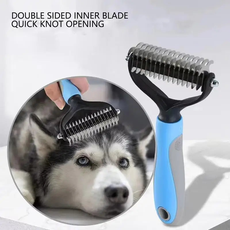 Professional Pet Grooming Brush Effective Deshedding Hair Knot Remover Suitable for Dogs Cats Home Daily Care Use