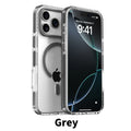 For iPhone 12 13 14 15 16 17 18 Pro Max Plus for Magsafe Case Luxury Transparent Acrylic TPU Hybrid Armor Cover for iPhone 18Pro