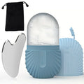 Reusable Ice Face Roller Stainless Steel Gua Sha Tool Set Skin Care Beauty Set Face Massage Roller Lifting Contouring Tool