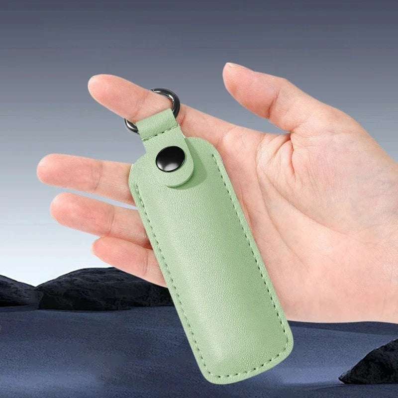 PU Leather USB Flash Drive Case-Waterproof Scratch-Resistant Holder with Keychain Hook (Compact Organizer for USB/Memory Sticks)