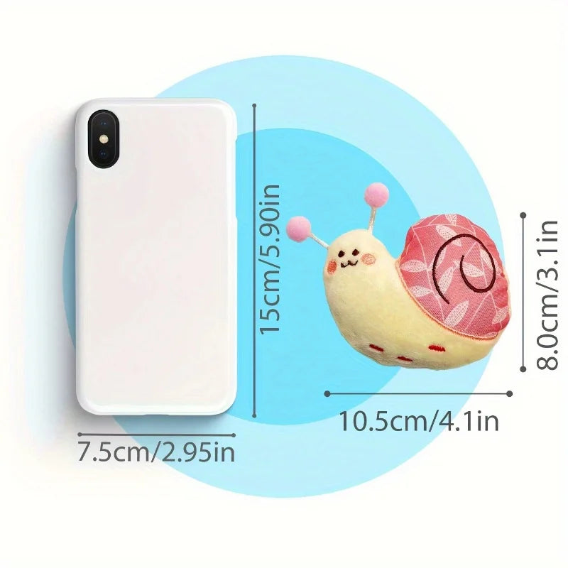 1pcs Cute Snail Shaped Toy for Dogs To Relieve Boredom, Interactive Teeth Grinding and Cleaning, Self Fun Pet Plush Toy