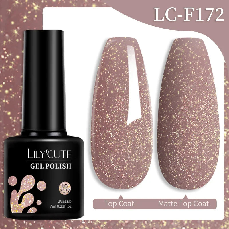 LILYCUTE 7ML Jelly Nude Pink Quick Extension Gel Nail Polish Transparent  Finger Prolong Long Lasting Construction Gel Varnish