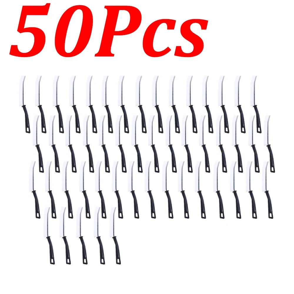 1-50Pcs Gap Cleaning Brush Hard-Bristled Crevice Thin Slim Toilet Cleaning Brush Kitchen Tile Dead Angle Cleaning Brush