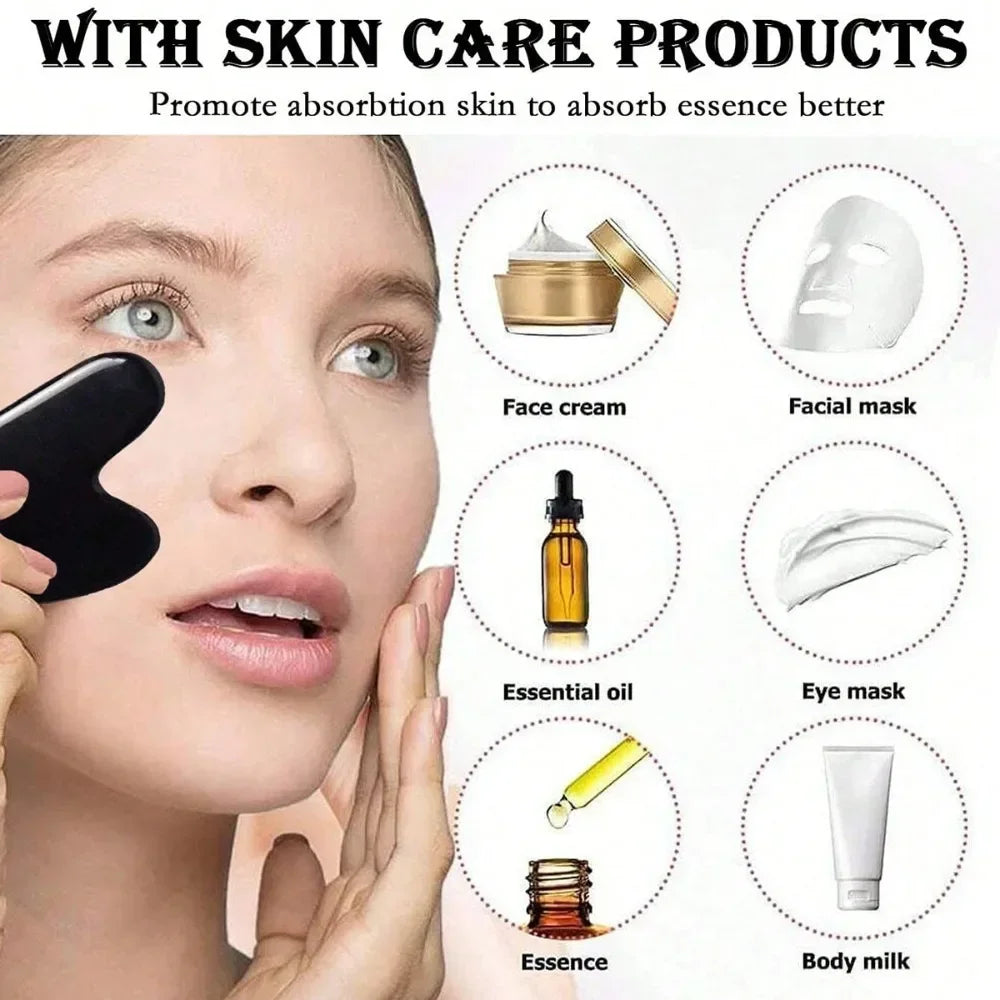 3Pcs Face Massager Kit Ice Face Roller Gua Sha Board Facial Massage Roller  Face Lifting Contouring Tools Beauty Skin Care Tools