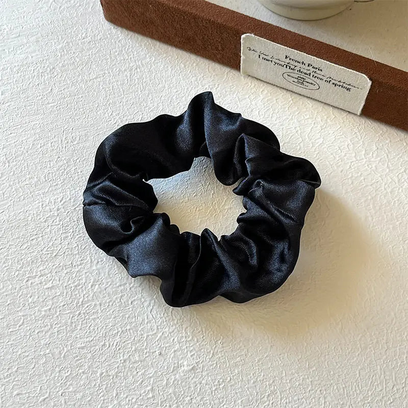 Satin Scrunchies Elastic Hair Bands For Frizz Prevention Satin Velvet Hair Ties Satin Hair Scrunchies Ponytail Holders
