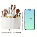 360° Rotating Storage Box Desktop Makeup Organizer Cosmetic Brush Holder Lipstick Eyebrow Pencil Holder Jewelry Container