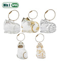 1-5PCS Pet Fur Memorial Keychain Cat Hair Keepsake Pendant for Backpack Purse Special Gift Idea for Cat Owners Lasting Souvenir
