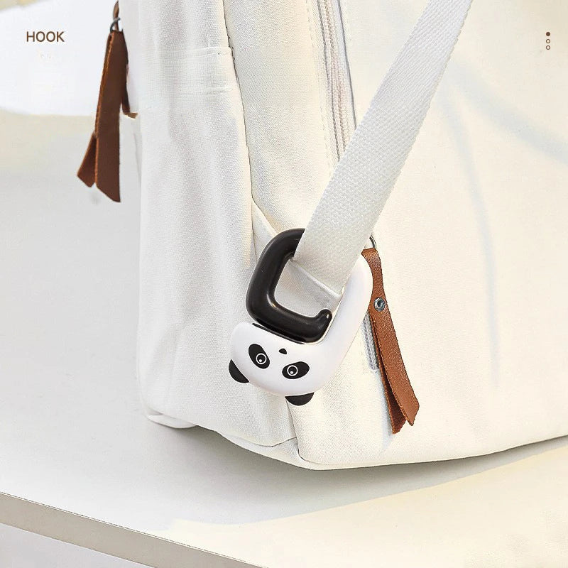 Travel Portable Cute Handbag Hook, Securely Hangs On Any Desktop, Plastic Design with Stretchable Handle, Fashionable Style