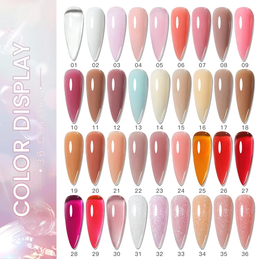 AS Painless Natural Builder Nail Gel Nail Tpo Free Self Leveling Gel for Nail Extension Construction Pink Varnish UV Led Gel