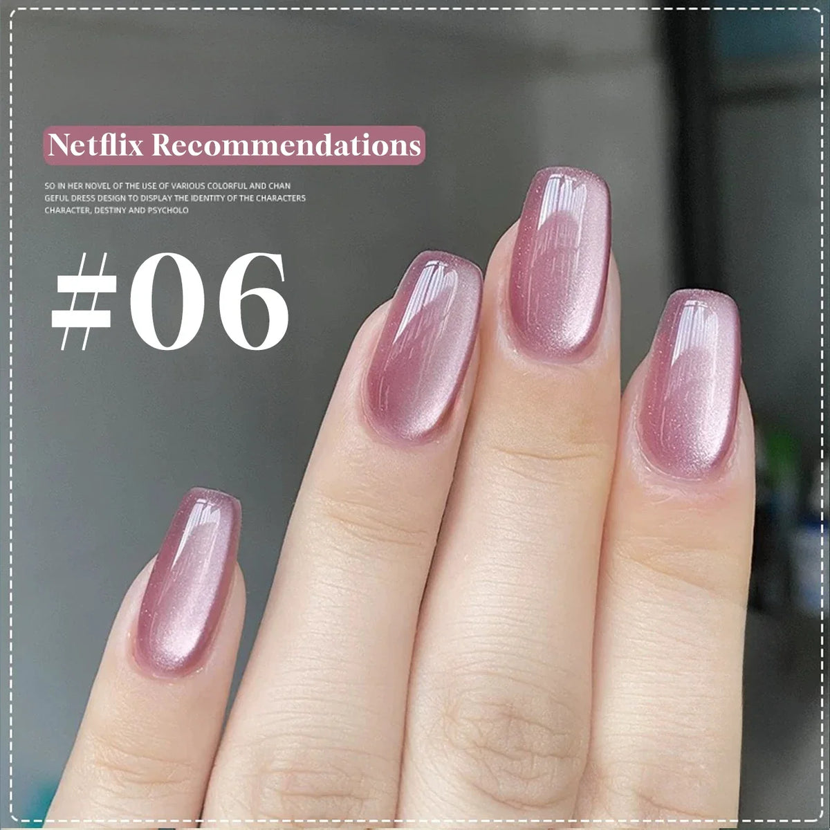1-16PCS White Moonlight Glass Bead Nail Cat's Eye Gel Magnetic Satin Gel Polish 16-Colors Soak Off Glitter Manicure Varnish
