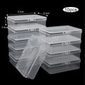 10PCS Transparent Plastic Card Boxes - Waterproof Playing Card Holders, Poker & Board Game Card Organizer Storage Case