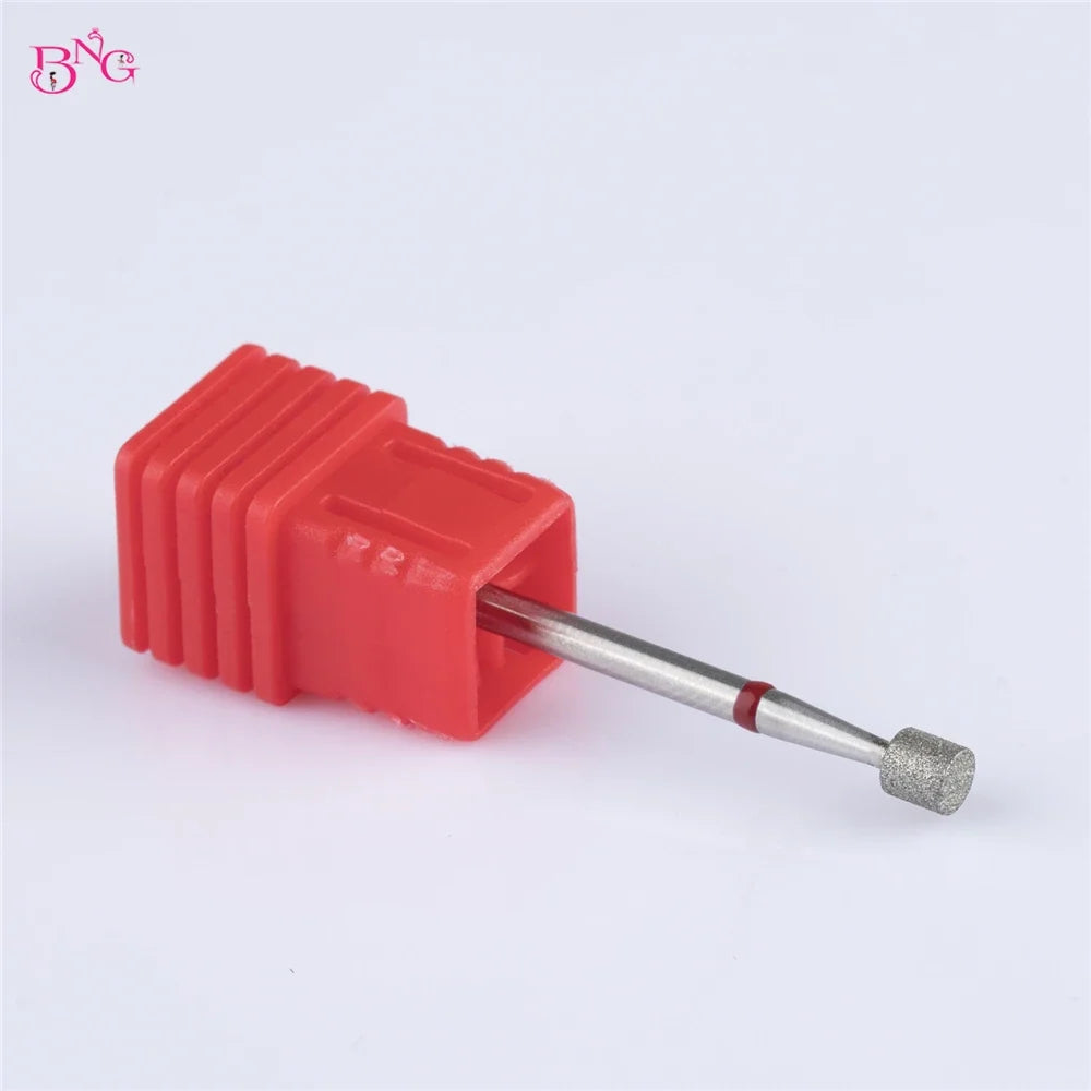 BNG Russian Diamond Manicure Cutters Barrel Nail Drill Bits 3/32" Rotary Burr Cuticle Burr Electric Drills Accessories Tools