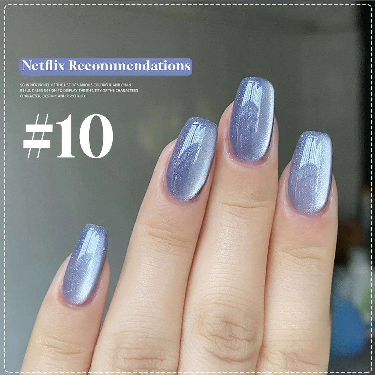 1-16PCS White Moonlight Glass Bead Nail Cat's Eye Gel Magnetic Satin Gel Polish 16-Colors Soak Off Glitter Manicure Varnish