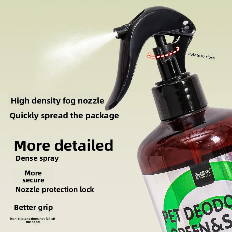 Pet deodorizing spray deodorizing indoor toilet spray deodorizing dog urine odor and cat litter basin spray