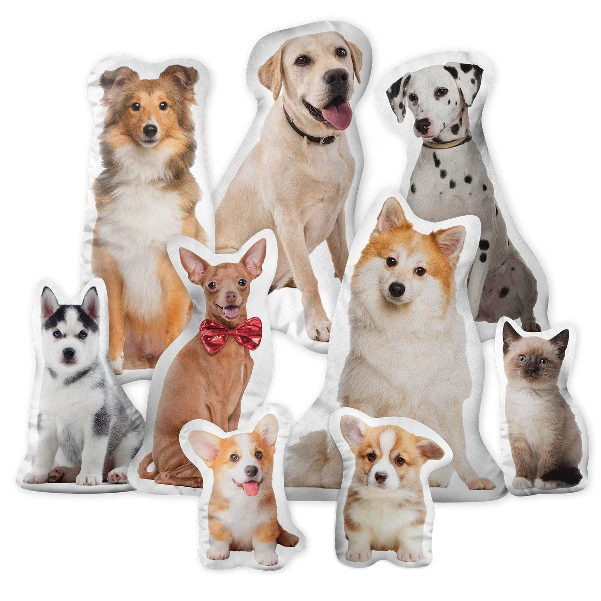 Custom Pet Photo Pillow, Personalized Pillow Shaped Like Your Dog Cat Face, Customized Stuffed Animal Picture Pillows