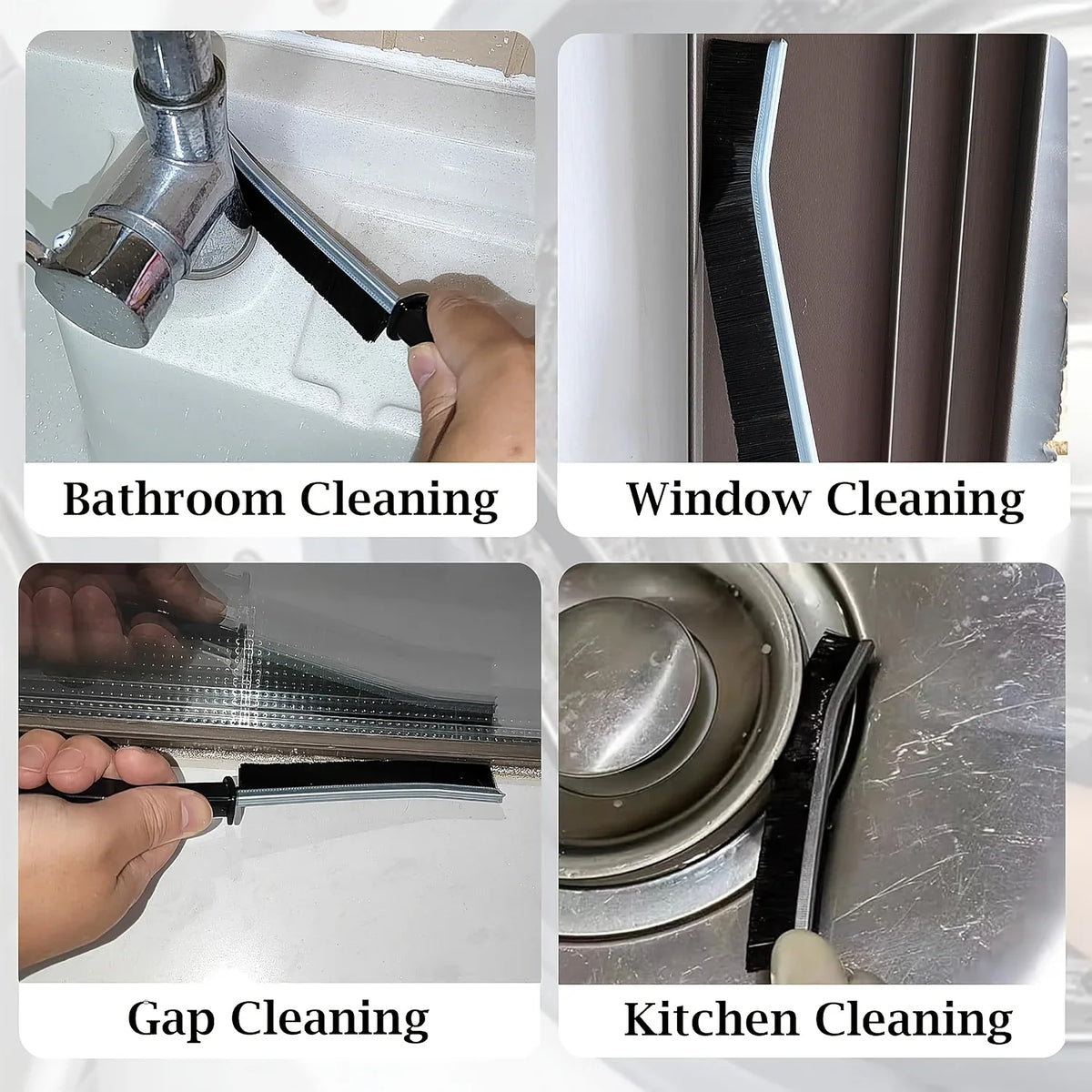 Home Kitchen Crevice Cleaning Brush Set Deep Clean Gas Stove Brass Gap Cleaning Brush for Small Spaces Bathroom Corner8/11/13Pcs