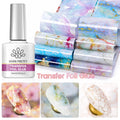BORN PRETTY Nail Foil Glue Gel 10ML Foil Transfer Gel for Foil Nails Stickers DIY Nail Art Manicure Salon Home UV LED Lamp Need