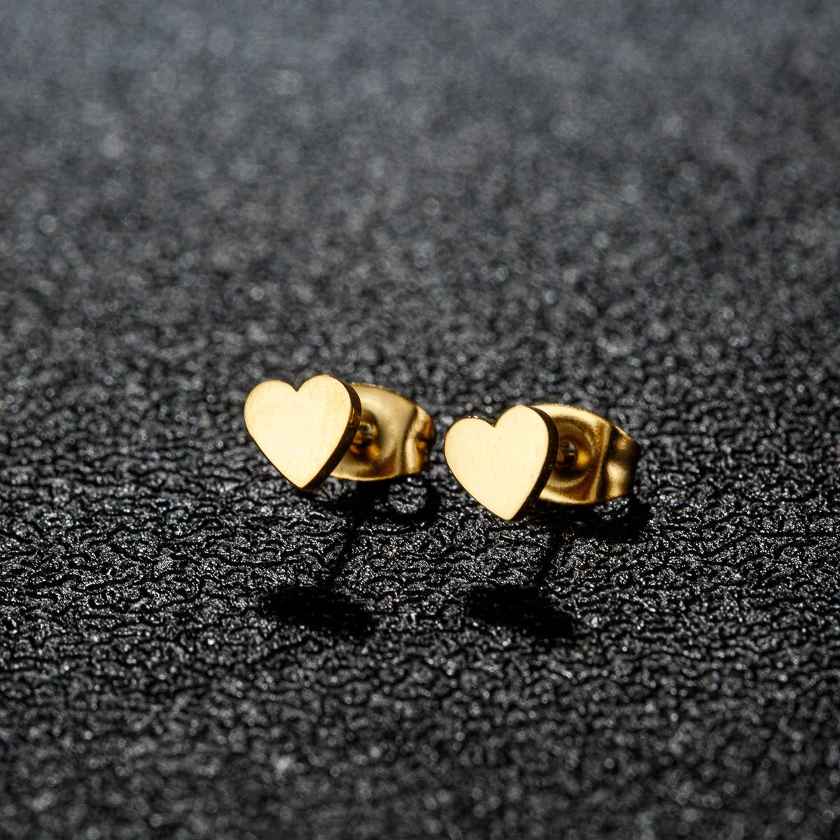 1 Pair Stainless Steel Earrings Trend Korean Sweet Heart Fashion Stud Earrings For Women Jewelry Party Friends Wedding Gifts NEW