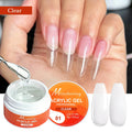 Misscheering15g 5-in-1 Acrylic Gel UV LED Nail Extension Gel Shaping Building Repair Clear/Rose Pink/White Long-Lasting 28+ Days