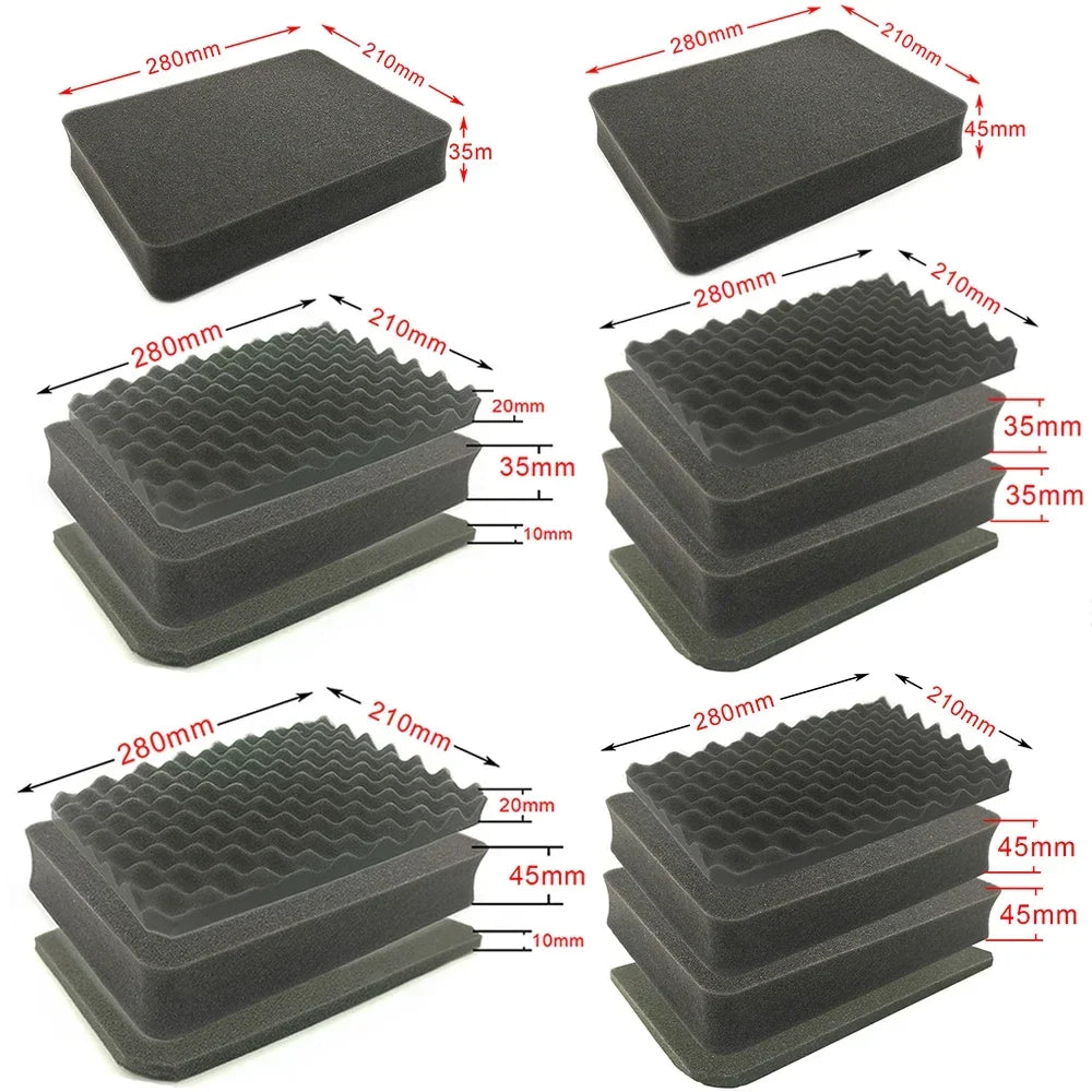 Shockproof Packaging Tool Box Foam DIY Sponge Removable Foam Toolbox Divider Filling Shockproof Fixed Electronic Product