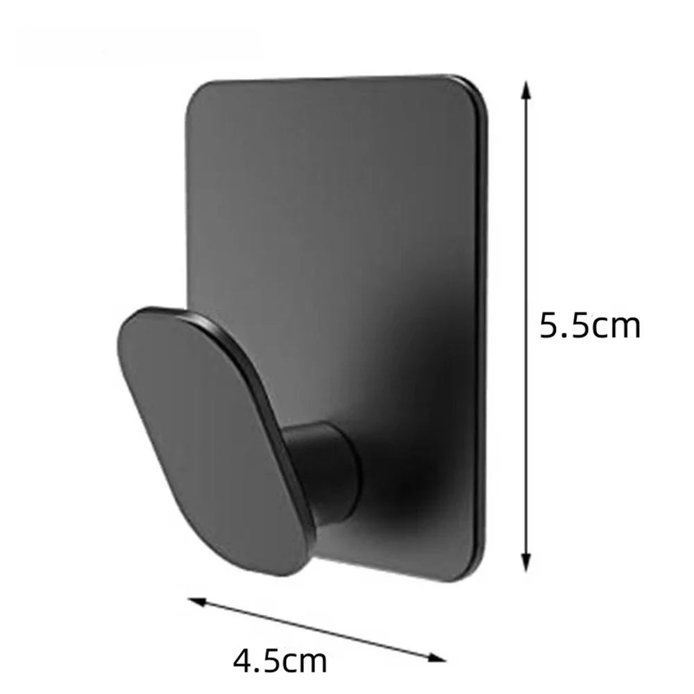 4pc/2pc Bathroom Clothes Hooks Adhesive Wall Hooks Stainless Steel Towel Racks Bathroom Kitchen Hardware Multi-Purpose Hooks