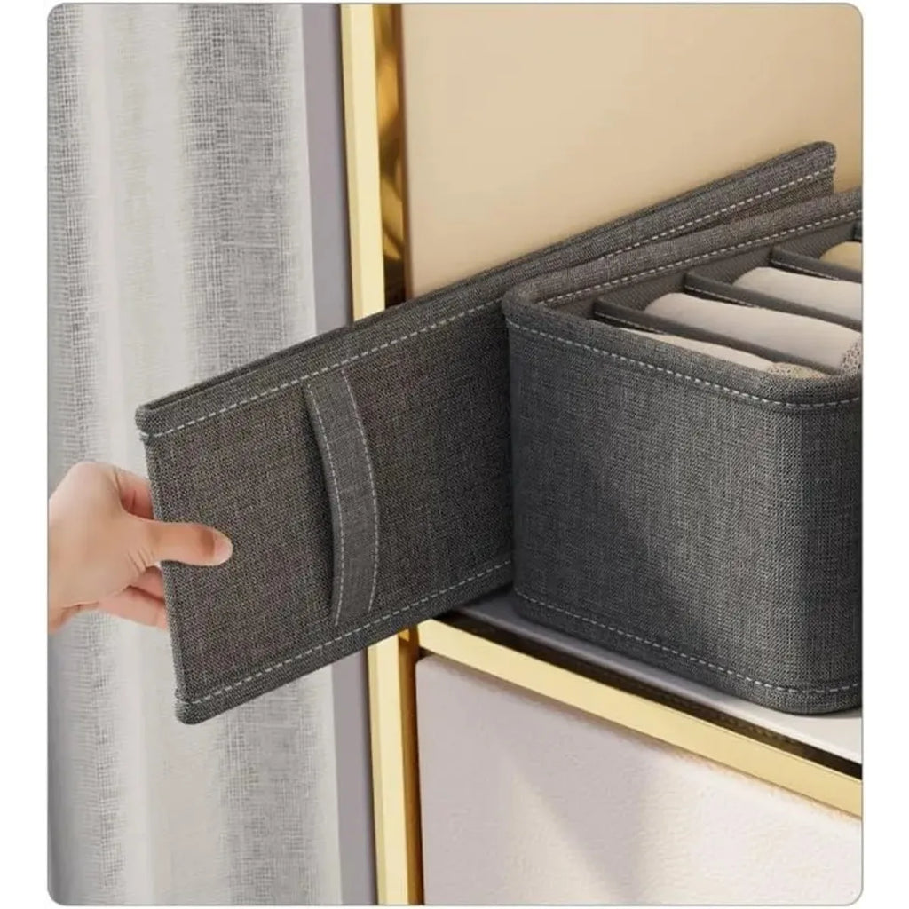 Drawer Fabric Foldable Cabinet Closet Storage Boxes Closet Underwear Organizer Storage Box for Storing Socks Underwear Ties Belt