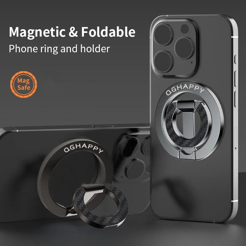 For MagSafe Double Sided Magnetic Phone Ring Holder Portable Folding Cellphones Stand Phone Accessories Support Bracket Grip Tok