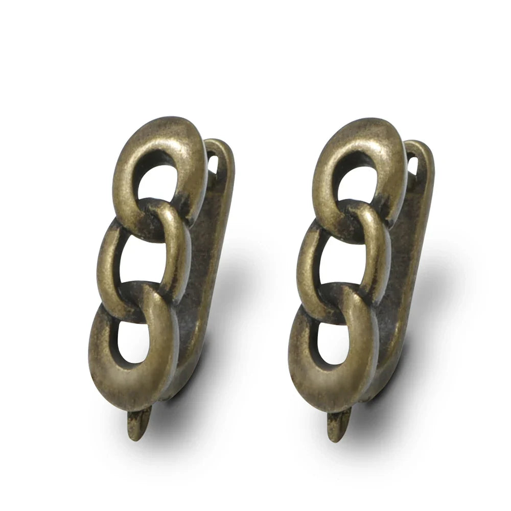 1 Pair NEW Cross Antique Bronze Brass Earring Clasps Hooks Accessories For DIY Woman Earring  Jewelry Making Supplies