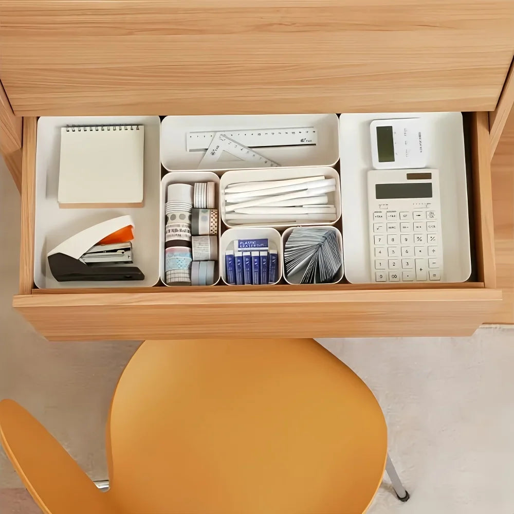 Drawer Organizer Set, Universal Fit, Independent Storage Solution, Desk & Drawer Organizer for Home Storage, Storage Box