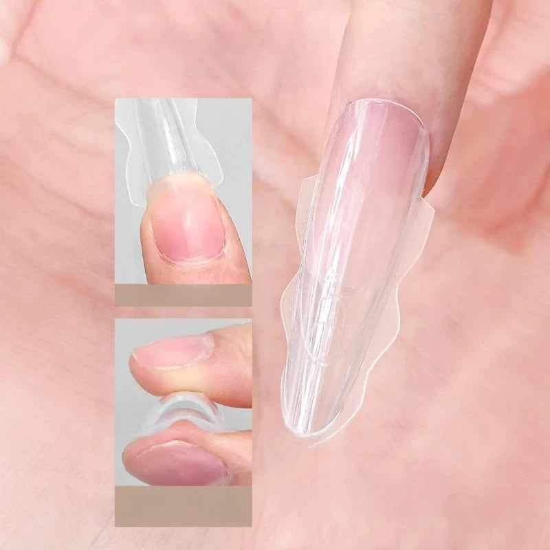Sandwich Dual Nail Forms 15size Extensions-Dual Forms Coffin Almond Nail Forms 240pcs/180pcs Top Form Bottom Form Mold