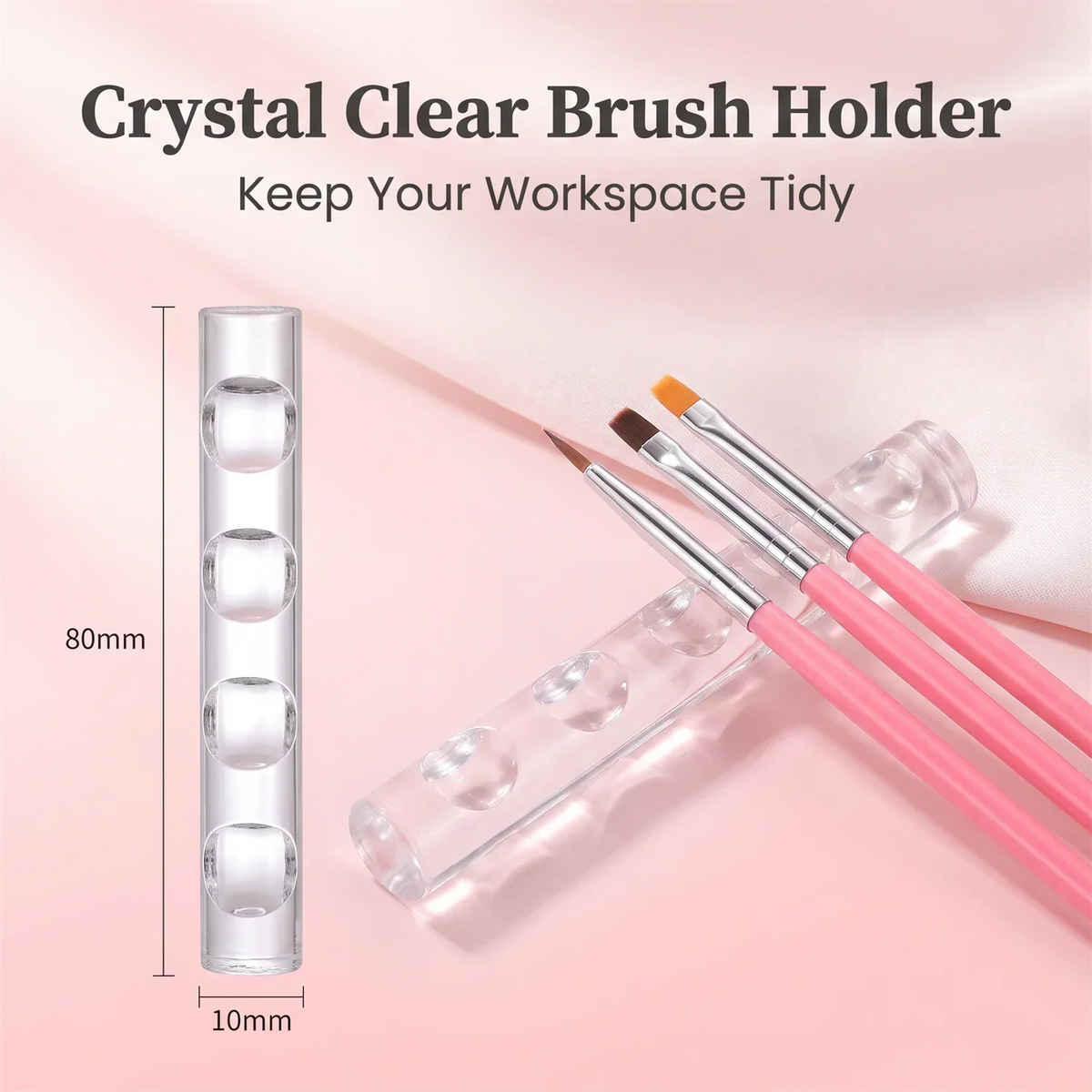 27-Piece Professional DIY Nail Art Brush Set, including nail art brushes/dotting tools/liner brushes/mixing palette/brush holder