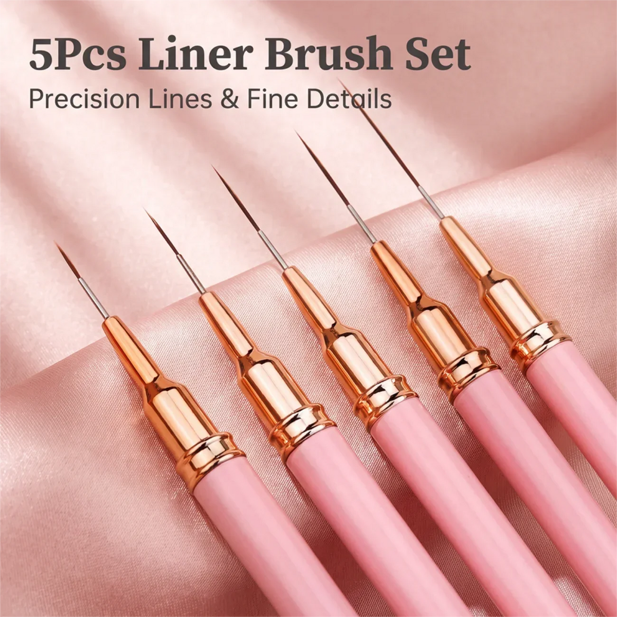 27-Piece Professional DIY Nail Art Brush Set, including nail art brushes/dotting tools/liner brushes/mixing palette/brush holder