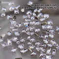 50-100Pcs Sparkle White Horse Eye Zircon Nail Rhinestones Flat Bottom Water Drop Shape Nail Art Gems Manicure Gel Polish Decor